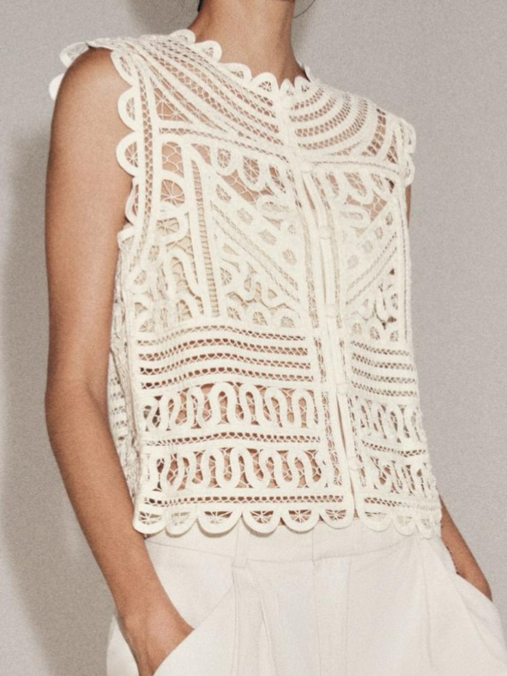 NWT 2026 ZARA CROCHET TOP - Picture 2 of 3